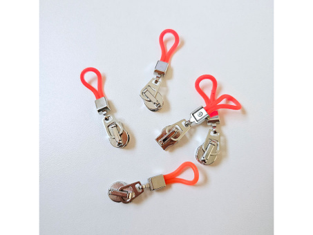 Schieber mit Neonlasche orange 6mm 