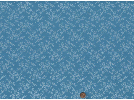 Jacquard Blumen türkis 