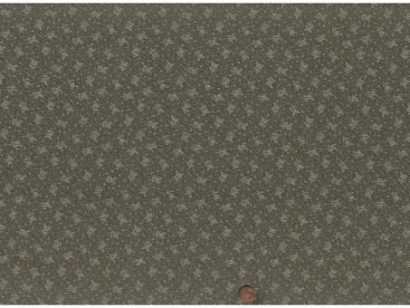 Jacquard Blümchen oliv 