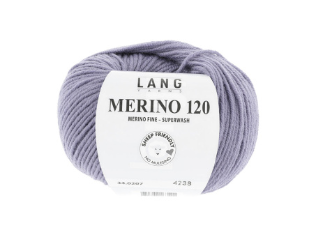 RABATT Lang MERINO 120   0207 FLIEDE 