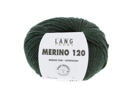 Lang MERINO 120 0398 OLIVE CHANTE CLAIRE