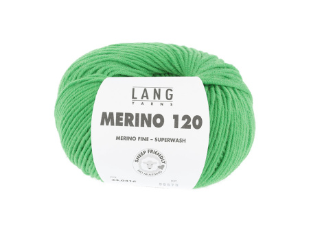 Lang MERINO 120 0416 HELLGRÜN