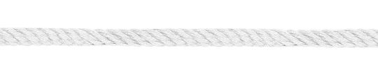 Parkakordel gedreht 4mm weiß 