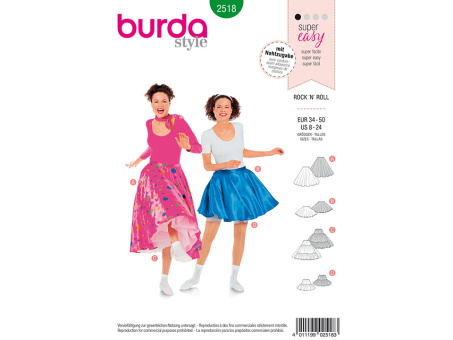 Burda 2518 Rock'n Roll (34-50) 