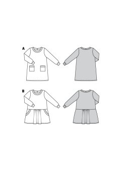 Burda 9286 Kleid (104-146) 