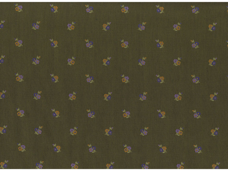 Jacquard kleine Blumen grün 