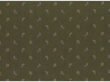 Jacquard Blümchen grün 