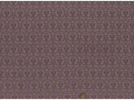 Jacquard Blümchen flieder / grün 
