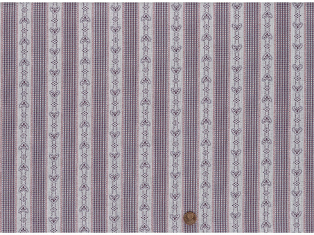 Jacquard Herzchen creme / flieder 