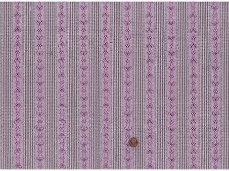 Jacquard Herz gestreift flieder 