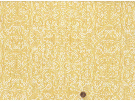 Jacquard Ornamente gelb/ creme 