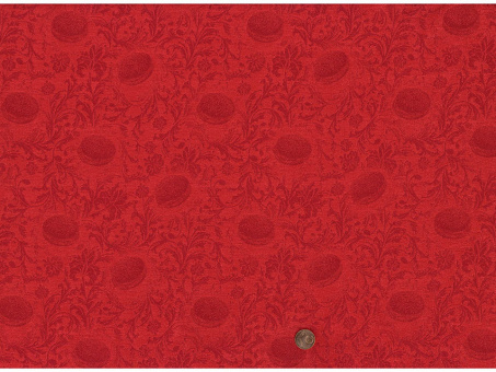 Jacquard Blätterranke rot 