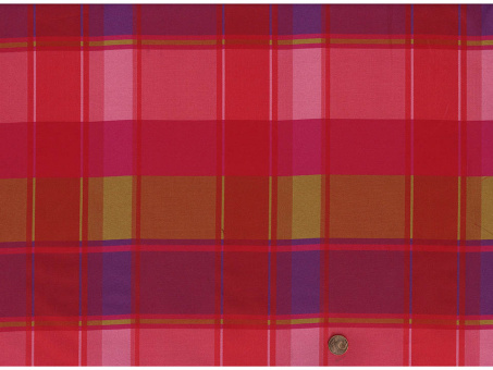 Jacquard kariert rot 
