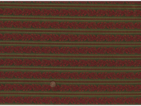 Jacquard gestreift grün / rot 