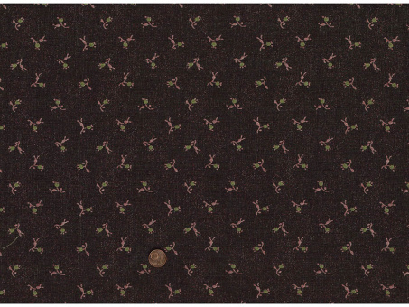 Jacquard Blume dunkelgrün 