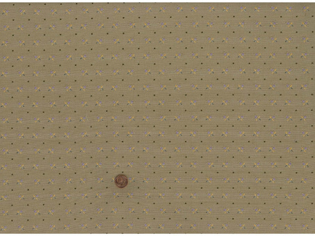 Jacquard Blume zartes grün Reststück 0,75 x 1,60m 
