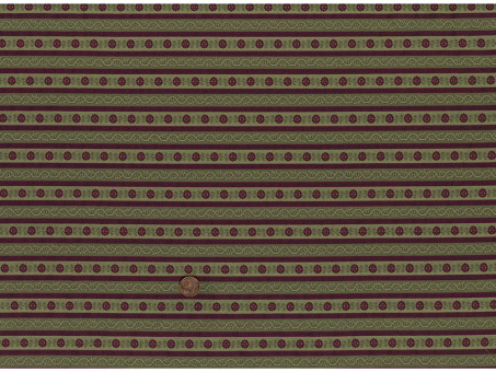 Jacquard gestreift grün / rot 