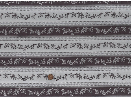 Jacquard gestreift silber anthrazit Reststück 2,45 x 1,50m 