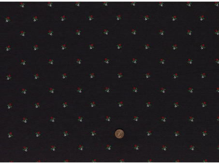 Jacquard Rose schwarz 
