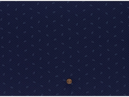 Trachtenbaumwollstoff jeansblau Reststück 1,65 x 1,50m 
