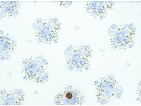 Trachtenbaumwollsatin Rose hellblau 