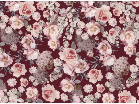Trachtenbaumwollsatin Rose bordeaux 
