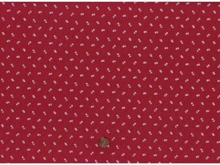 Trachtenbaumwollstoff Blume rot 