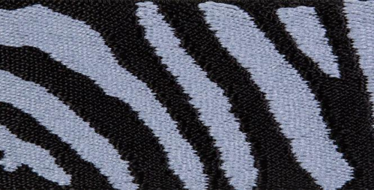 Gurtband Zebra 50mm schwarz blau 