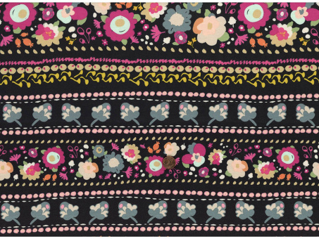 Jersey Blumen bunt 