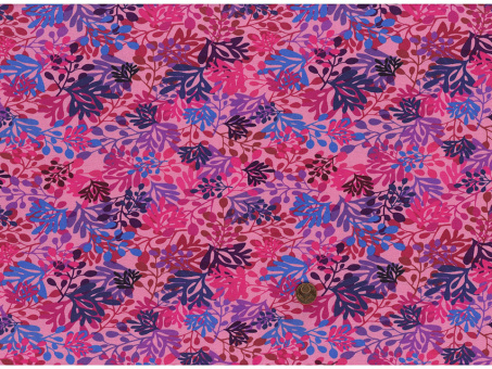 Jersey Blätter pink / lila / rosa Avalana 