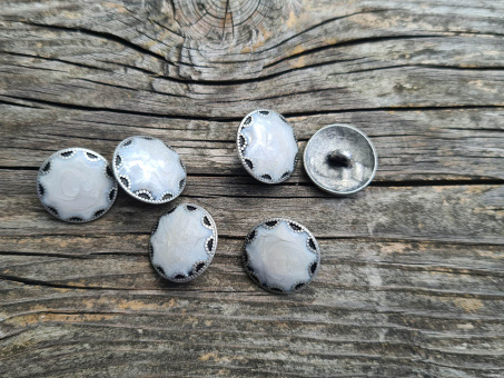 Metallknopf mit Permuttoptik 20mm 