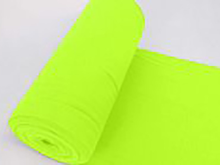 Bündchen im Schlauch  Farbe 9935 neongelb 