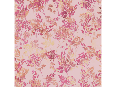 Baumwollstoff Bali Blätter pink 