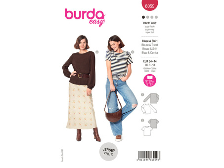 Burda 6059 Bluse & Shirt (34-44) 