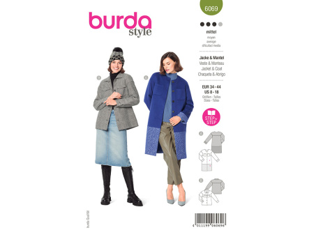 Burda 6069 Jacke & Mantel (34-44) 