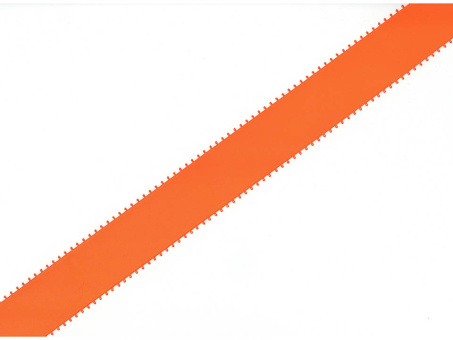 Satinband 50mm mit Picotrand orange 