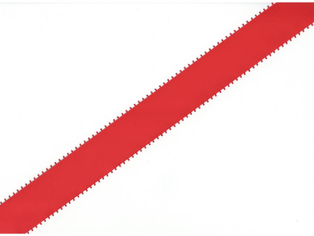 Satinband 50mm mit Picotrand rot 