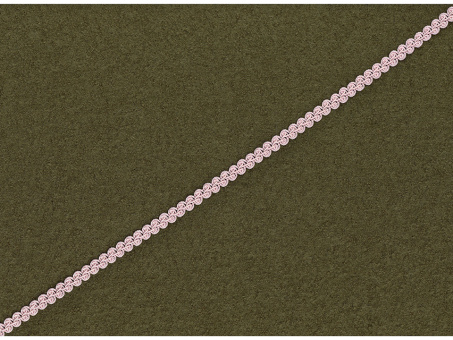 Posamentenborte 10mm babyrosa 