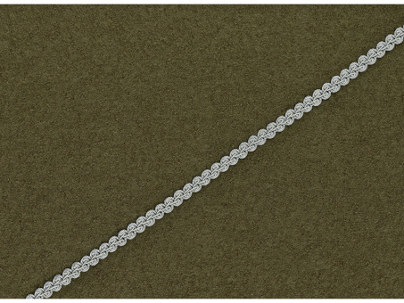 Posamentenborte 10mm hellgrau 