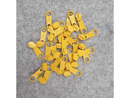 Reißverschlussschieber gelb 3mm 