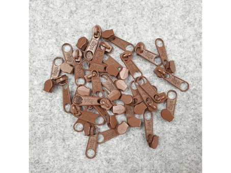 Reißverschlussschieber nougat 3mm 