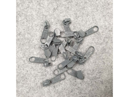 Reißverschlussschieber grüngrau 3mm 