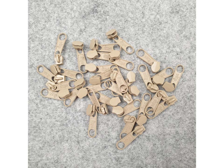 Reißverschlussschieber beige 3mm 