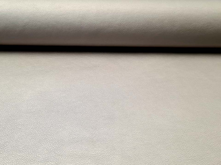 Kunstleder hellgrau metallic 