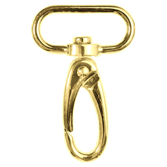 Karabinerhaken 30mm gold 