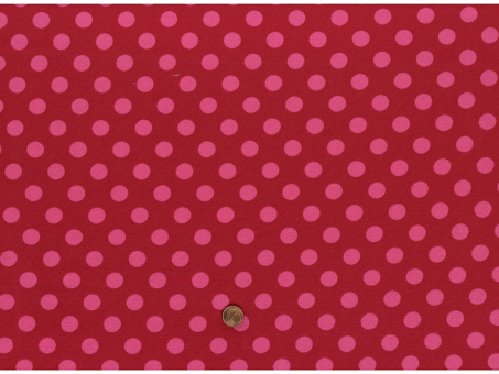 Jersey gepunktet rot/pink 
