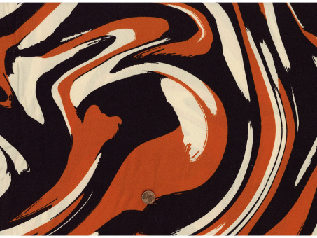 Viskosestoff Abstrackt orange 