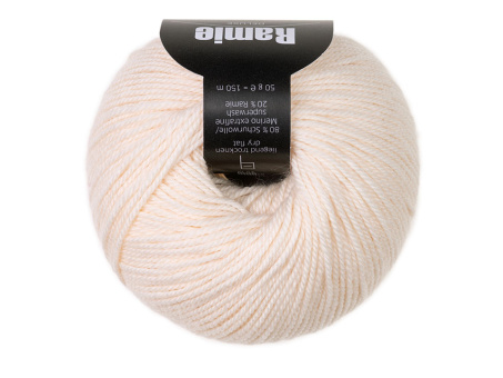 Atelier Zitron Ramie Deluxe Farbe 418 rohweiß