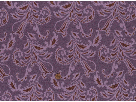 Jersey-Jacquard Strick Blätter mauve / kupfer glitzer 
