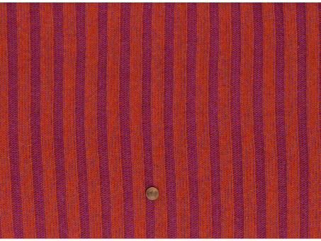 Merino-Strickstoff Rippe breit orange-pink 